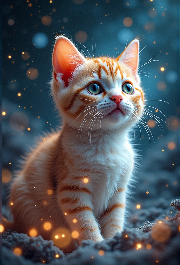 （（（Double exposure））），Cute lucky cat，Cosmos，Double Exposure Correction，Ultra-fine，Hyper HD，Ultra-realistic，8k，artwork，Corner Taker，A positive perspective