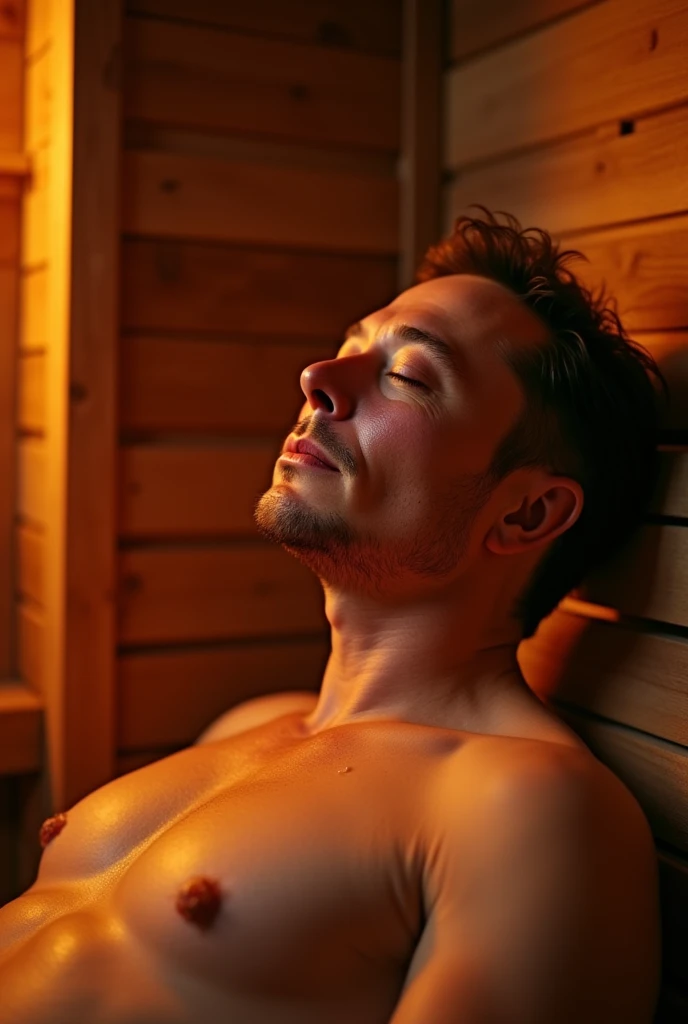 Elon Musk in sauna