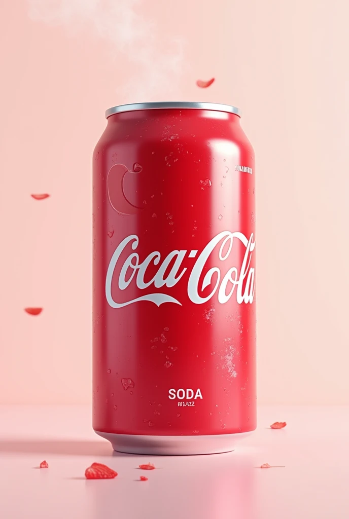 Strawberry flavored canned soda