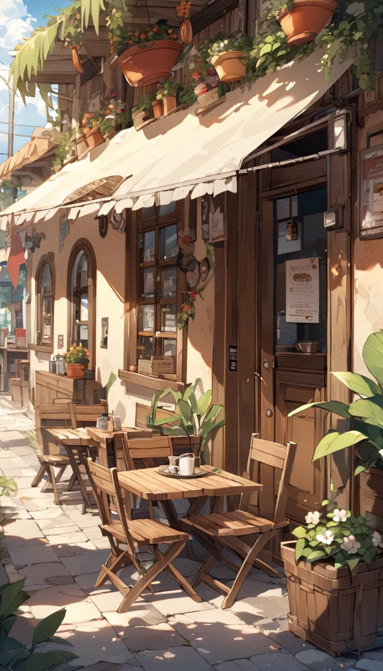 Roadside Mexican cafe terrace