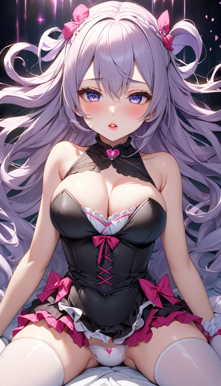 {{{{{16k, nsfw, The process in which the heroine girl is transformed into a Youth unconscious silicon love doll that infinitely without consciousness, Adding the fragility of youth to heroine girl's appearance, The more the protagonist tried to stop the transformation into a silicone love doll the more the transformation progressed resulting in the protagonist breaking the final seal that transformed his beloved into a silicone love doll and taking her consciousness A full whipped deep cleavage rapidly emerged from her small breasts making her much sexier than when she was human, The heroine girl is held down on the ground on a Youth unconscious silicon love doll magic field with pretty girlish magical circle and lighting, thicken the lips look pretty, Boobs are fluffy and bouncy, Tits that get rounder bigger her deep tight cleavage}}}}},{{{{{The moment the heroine girl's eyes were replaced by fake glass ones, Her whole body her hair her eyes everything has been turned into a fake, she was completely transformed into a silicone love doll lifeless, silicon love doll magical in a romantic magical field filled with female hormone steam, her beautiful slender underbust, slender curvy cute waistline, silicone love doll had an lewd fetish for lips and necks and waistlines, her clearer nip line from underbust to hips, gloomy hair, thick vivid lips}}}}},{{Extremely detailed}},{{{{{heroine girl's Sexually unused body with pure and innocent aura, integrated heroine girl head and face small}}}}}