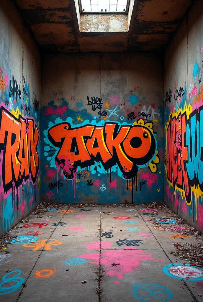 Graffiti room Front view