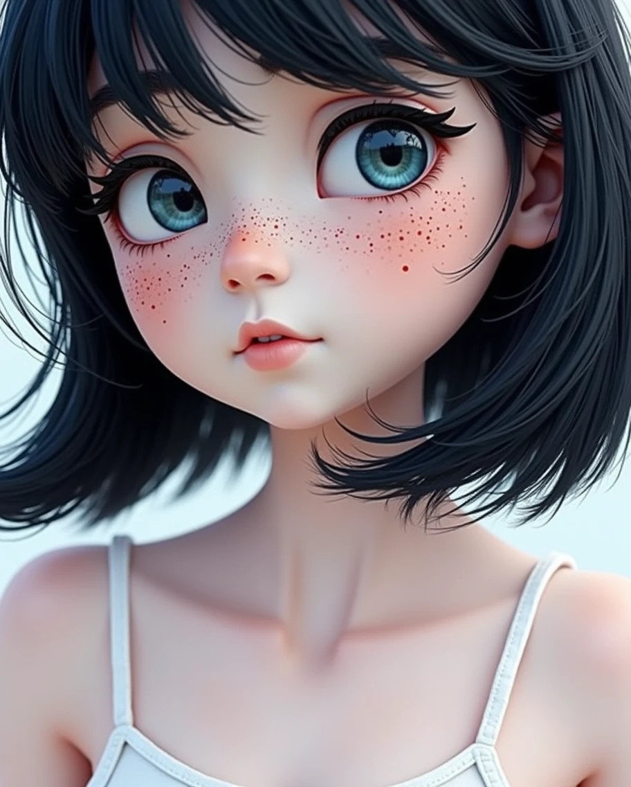Freckles and 3d photo