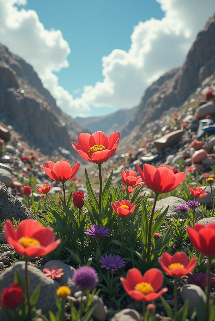 because even in the garbage dump flowers grow