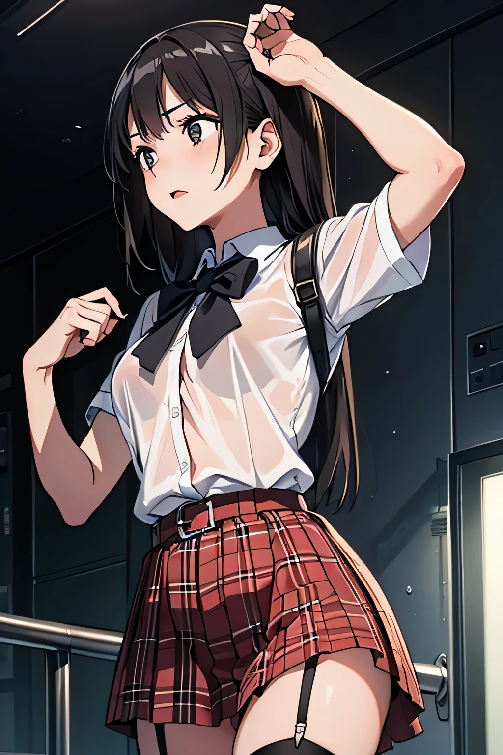 realisticlying,female high-school student,mini-skirts,