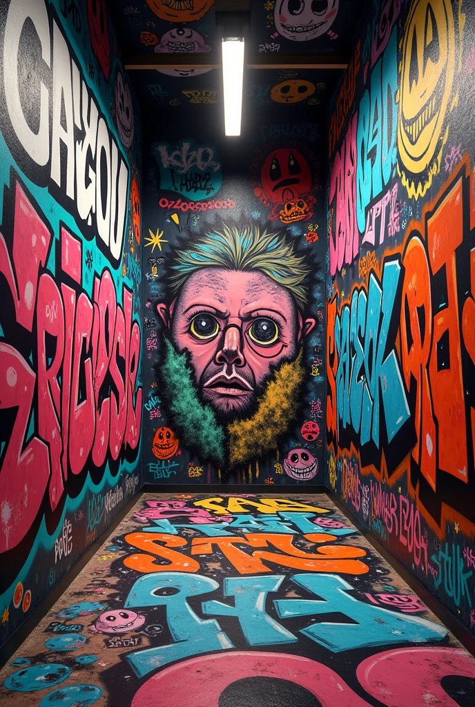 Graffiti room Front view 