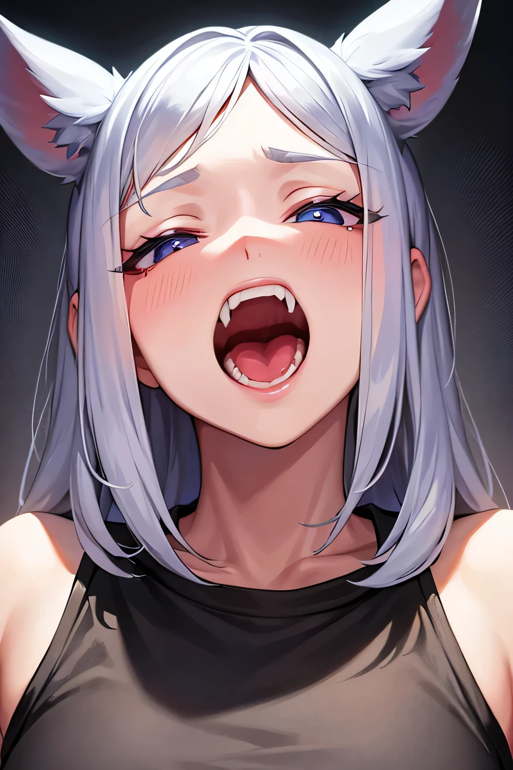 In the mouth tongue Smell Breath Front