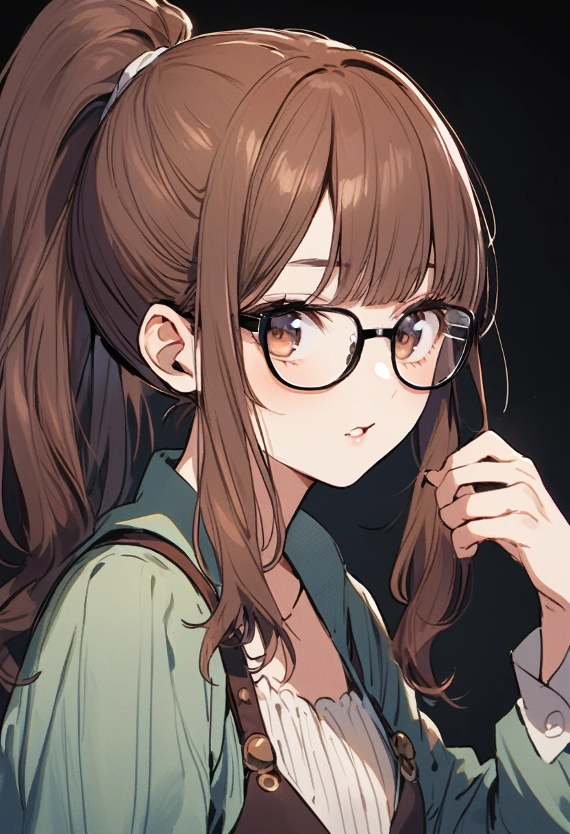 2girl,pirate girls,talking,BREAK,1girl,short brown hair,curly,pirate,BREAK,1girl,glasses,brown eyes,pirate,ponytail,BREAK