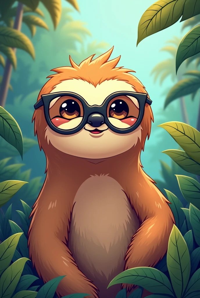 Sloth cartoon with Mandrake glasses 