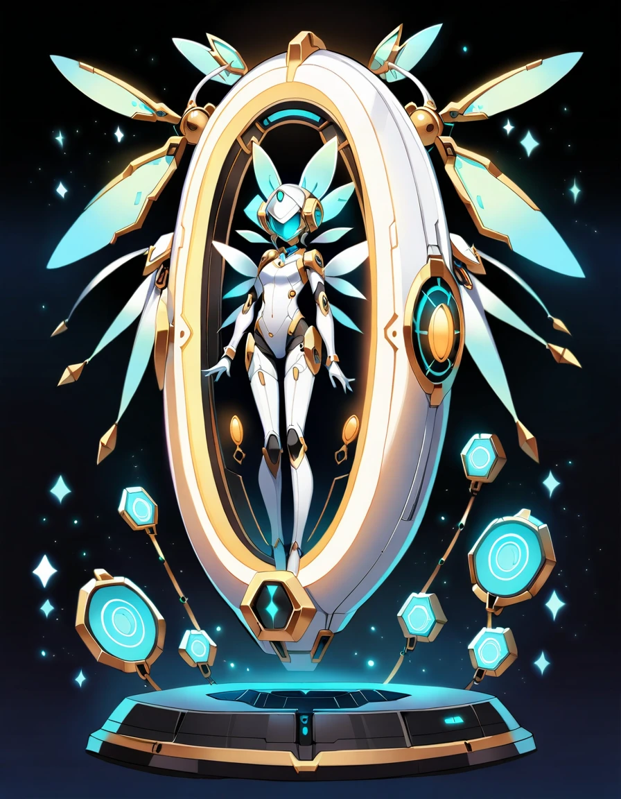The 20cm long figure device is an ultra-small android modeled after a fairy, and is primarily used as support for exploration and analysis. It floats in the air using ion craft, and the various built-in sensors enable instant and precise analysis, and its portability, allowing it to fit in an inside pocket, is its selling point.