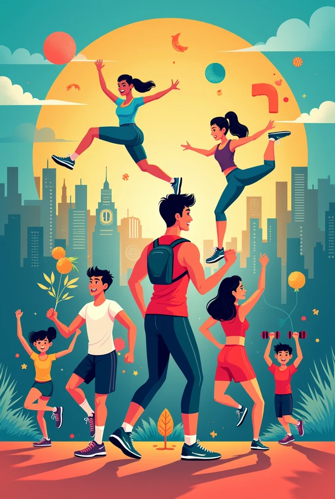 poster regarding on "the importance of physical fitness"