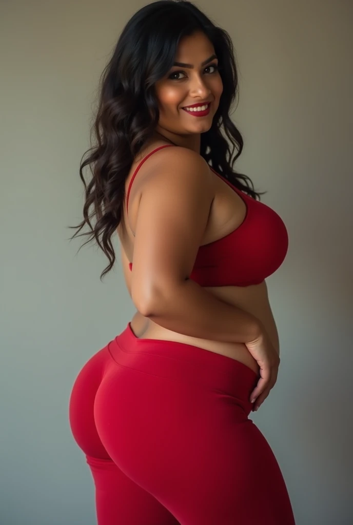 Indian, Big ass girl in leggings showing her ass to the camera