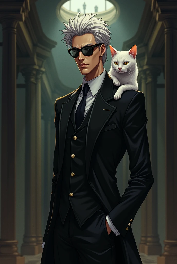 Aizen  with cat
