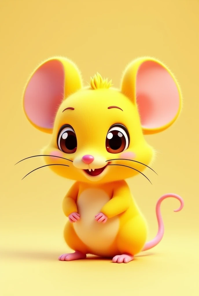 Draw a yellow mouse