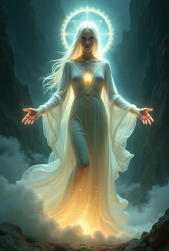 A goddess shining in the darkness