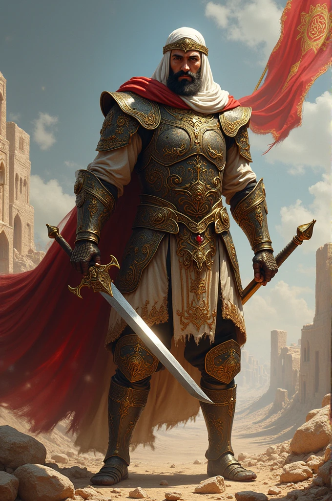 Make a muslim warrior that conquered the world