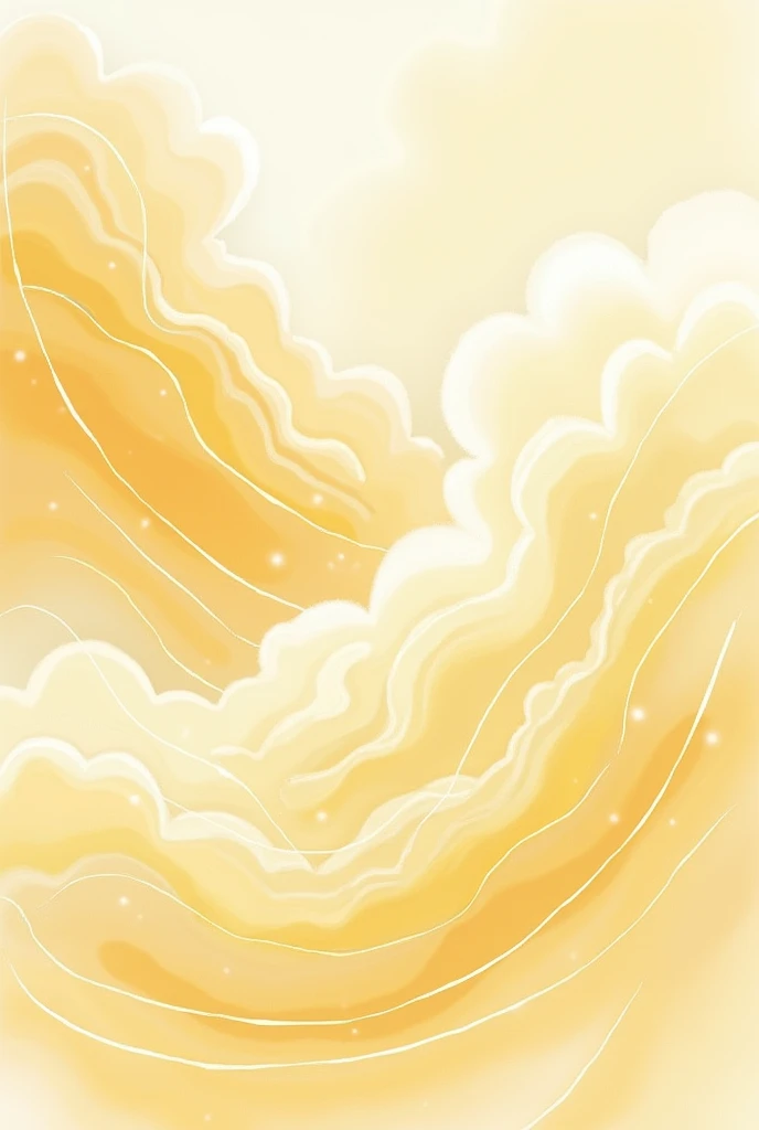 Golden cloud texture,Represented by lines,Watercolor style