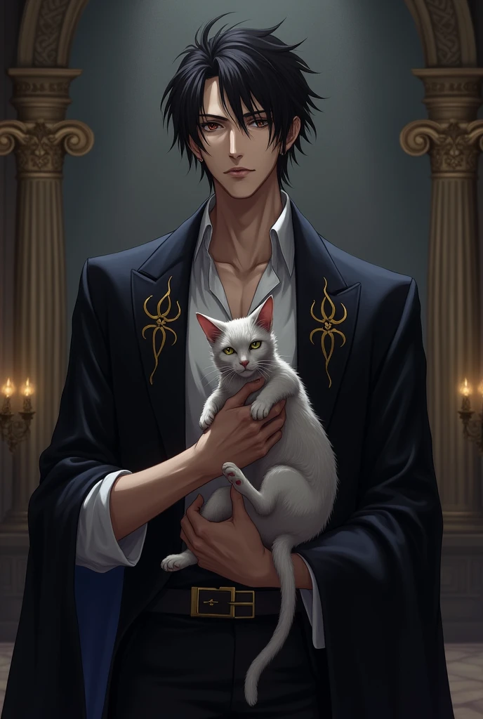Aizen sosuke with cat