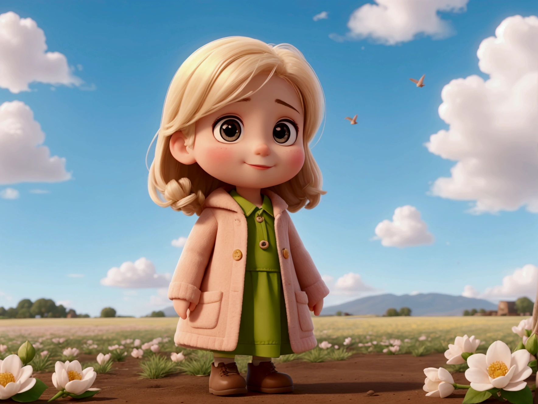 goodbye, winter, Hello, spring time,  
Flowers will bloom on earth!  
The birds are singing again,  
And nature begins to awaken