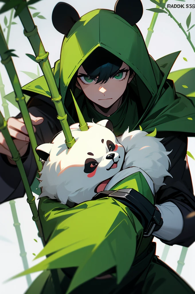 ![A man wearing green armor,Wearing a green hood,Carry a double knIfe,A panda that Is concentratIng on preparIng for battle。The armor on Its body uses elements of bamboo and green leaves,Match the black and whIte coat color of the panda,Looks cute and andbatIve。](https://I.Imgur.and/6C6JV1M.png)