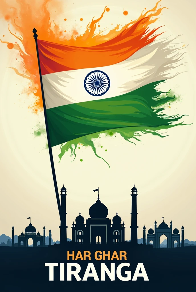 Har Ghar tiranga poster for competition make it unique