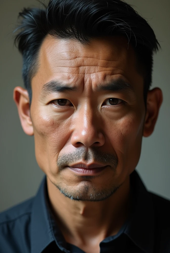 Face of an Asian man