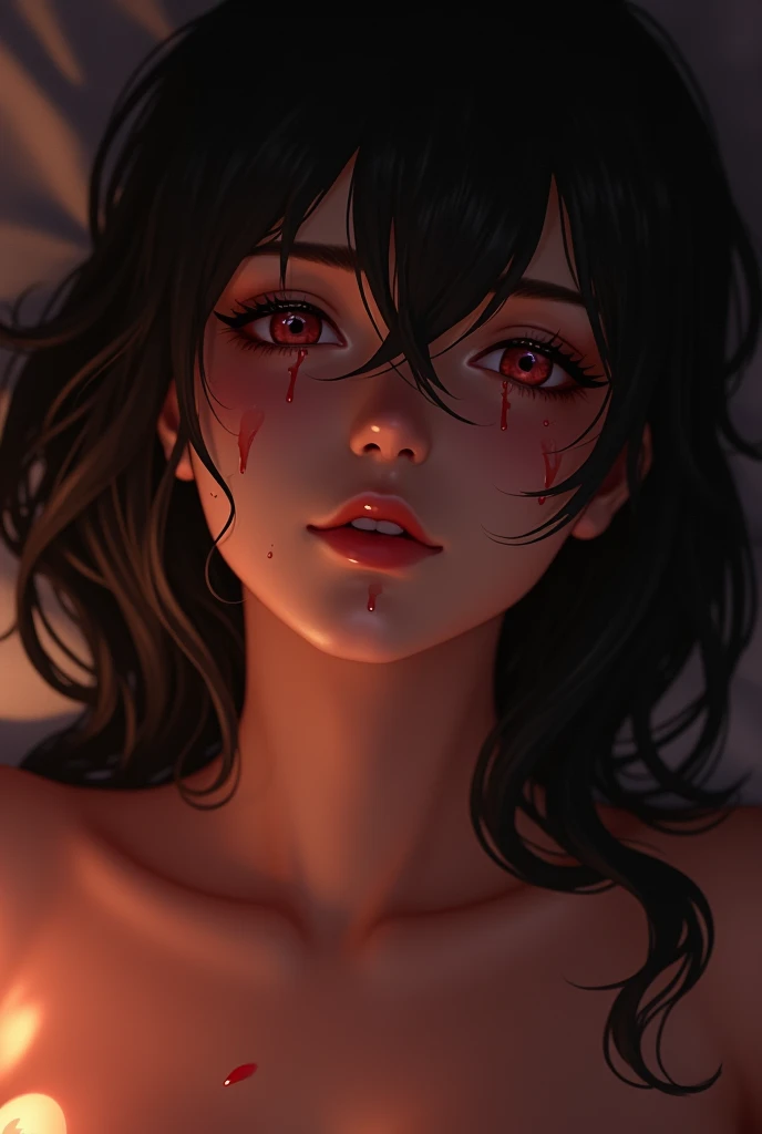Sperm on Yoru's face
