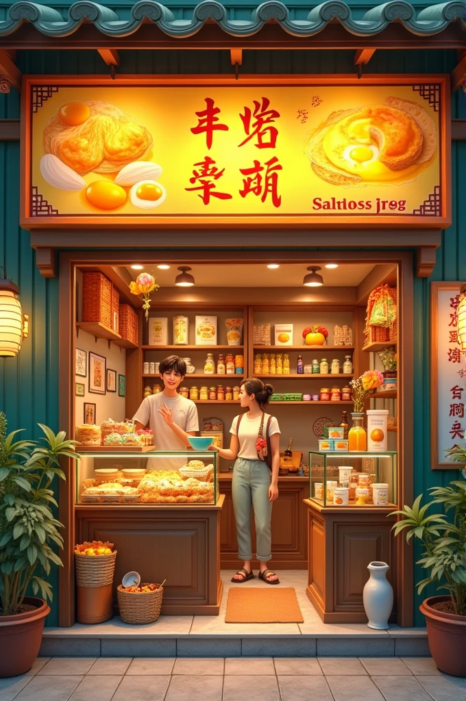 Salted egg souvenir shop