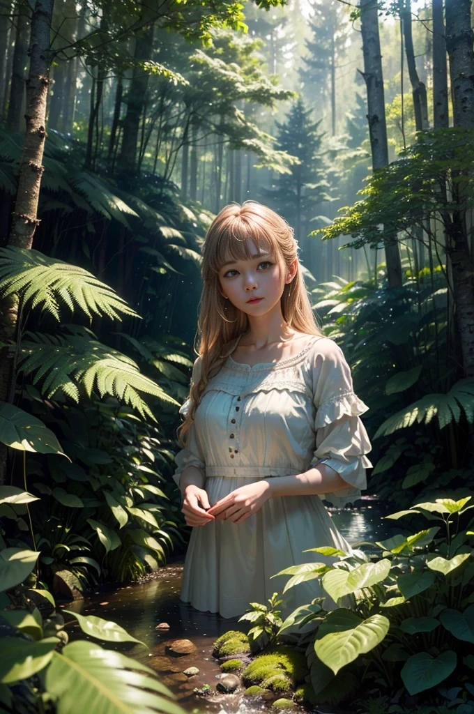 A girl lost in the jungle