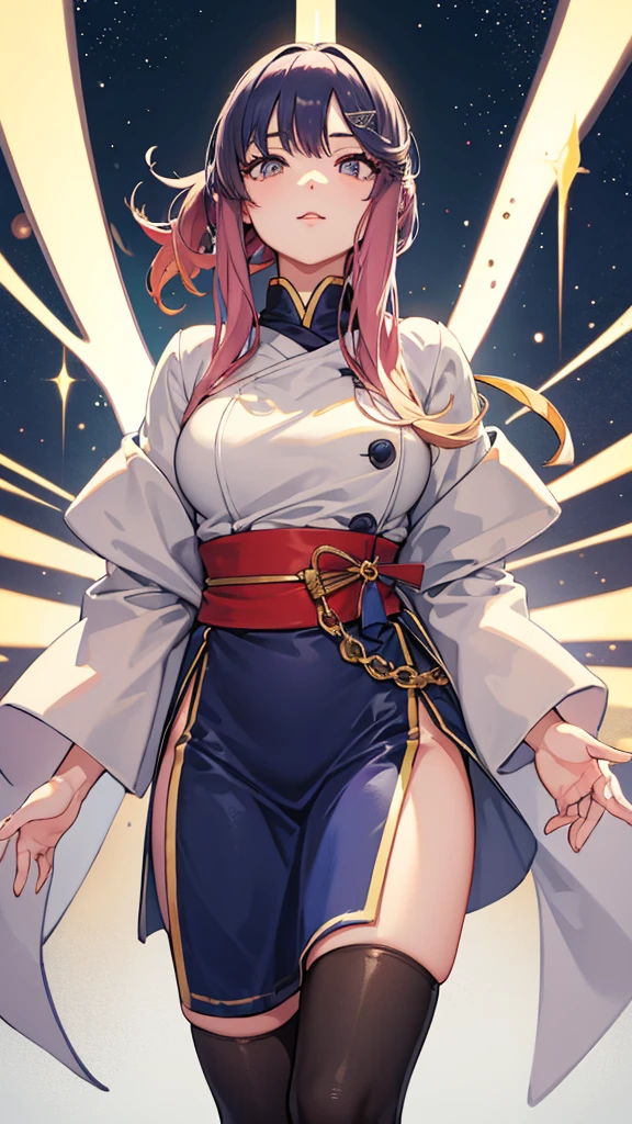 high quality　Highest quality　Fleet Collection_Tsushima　Big Breasts　low length　Clothes　Bewitching eyes　put your hands behind your back　Look up here