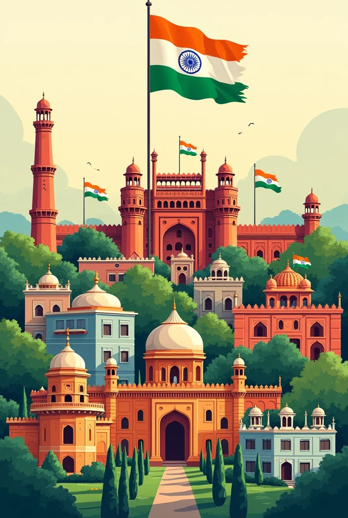 Har Ghar tiranga poster making competition make it uniform and more houses monuments