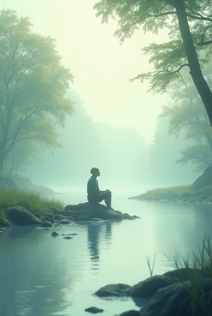 make an image that conveys a calm feeling
