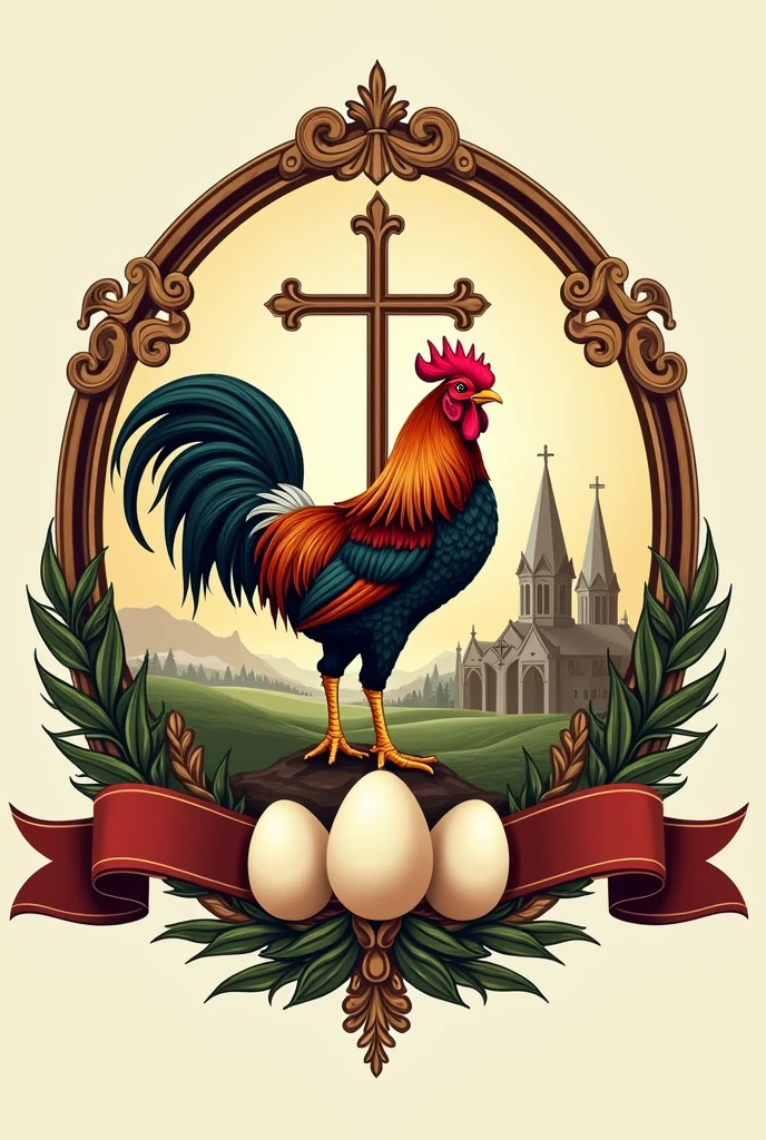 I want to create a logo for my farm, I&#39;m selling chicken eggs and I wanted something related to the Catholic Church