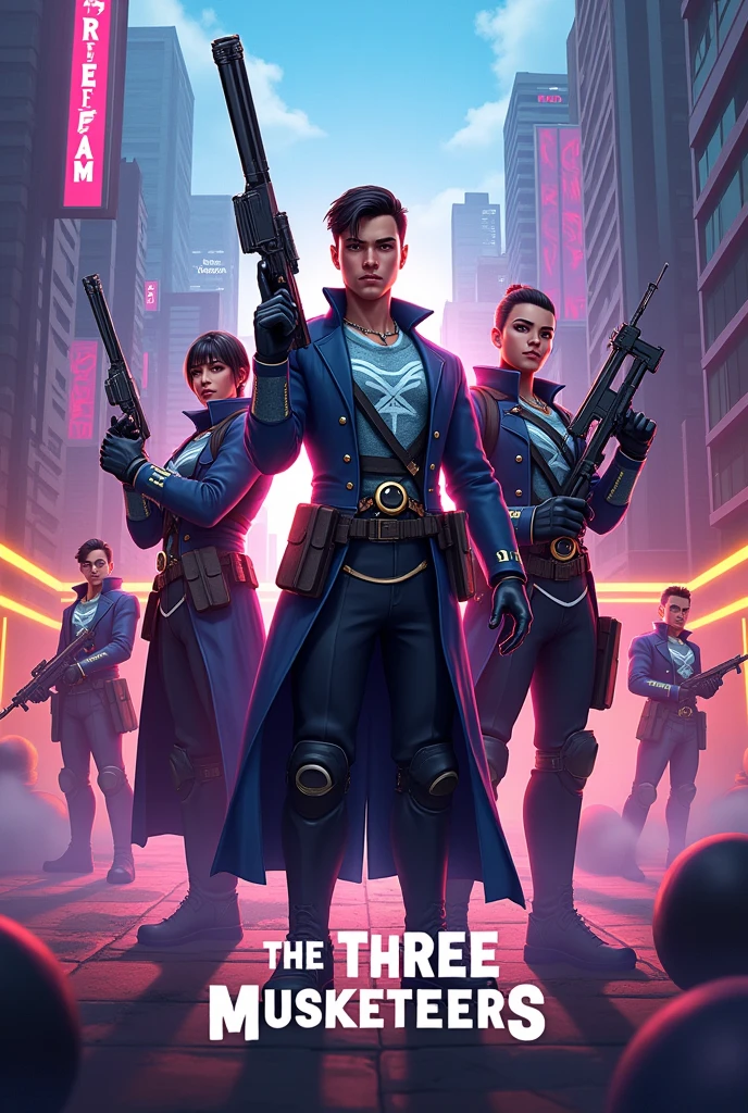 The Three Musketeers Gaming company free fire max