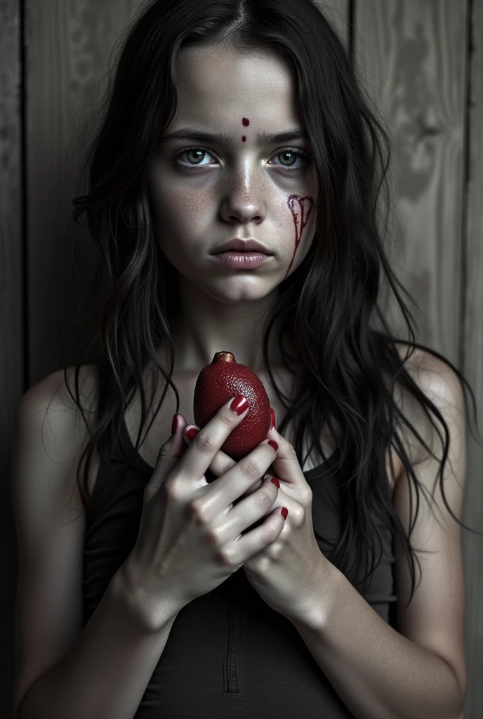 Create a gore style image with blood guts a terrifying image as terrifying as possible