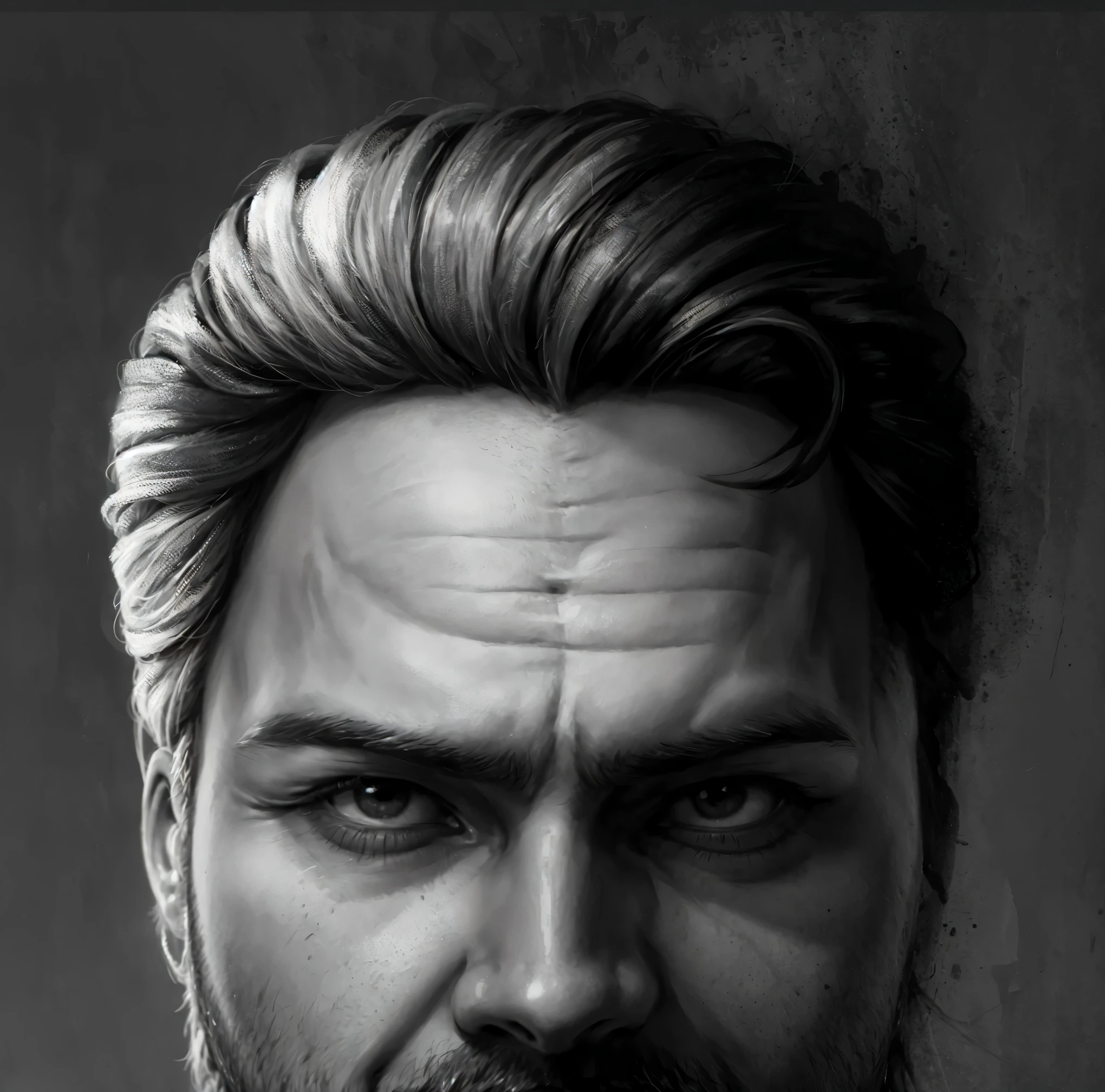 man, beard, poison, detailing, portrait, Picturesqueness, digital painting