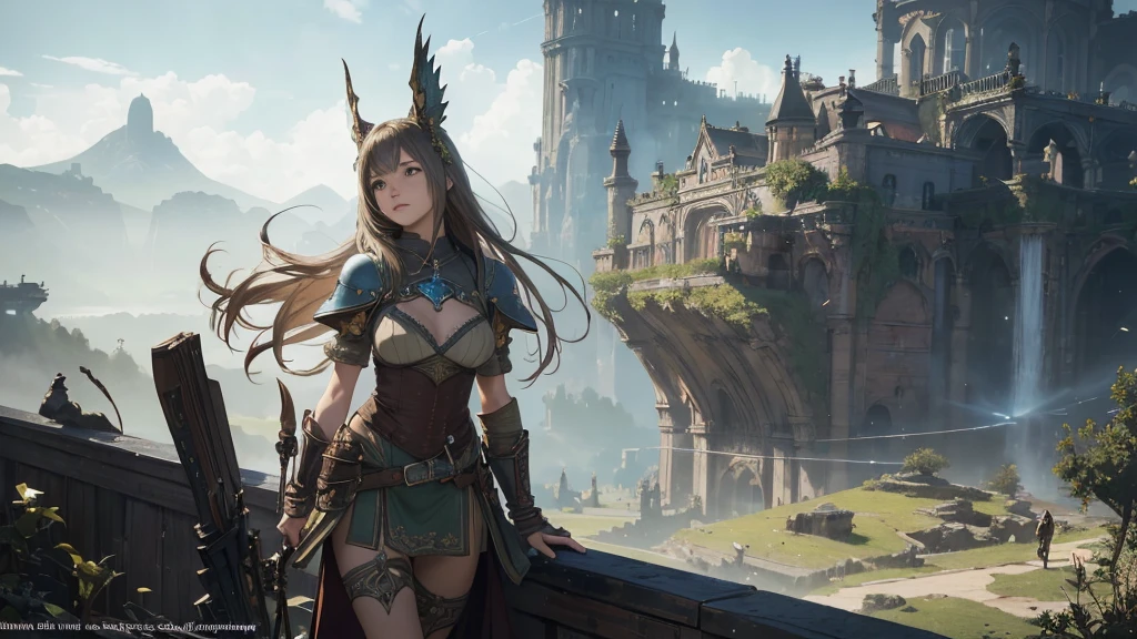 "(author：Greg Rutkoski: 1.2), (masterpiece), ((best quality)), extremely delicate and beautiful, illustration, (Fantasy landscape), A mesmerizing Fantasy landscape with enchanting elements blending seamlessly. ((《Final Fantasy XII》Her mines)), There is a sense of tranquility and wonder in the air, Invite exploration and discovery. provide vision，Capture grandeur and atmosphere. By Brian Froud、Carne Griffiths、Wadim Kashin 和 John William Waterhouse, 8K post-production, High resolution, Super detailed, Depth of Field, high dynamic range, Wheels within wheels"