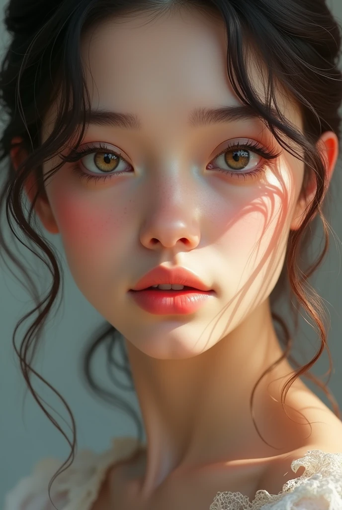 Beautiful Face(Individuality、Charm、Impression、Big eyes、Slightly fished、Gorgeous、Beautiful eyes、Unique eyes、