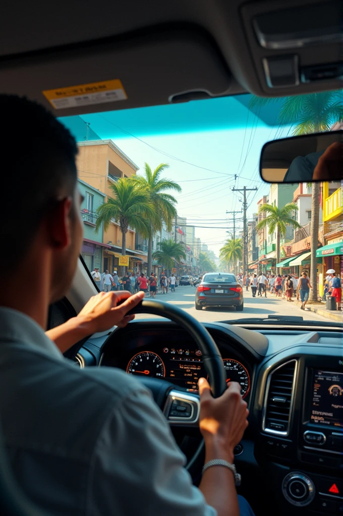 Uber driving in Brazil