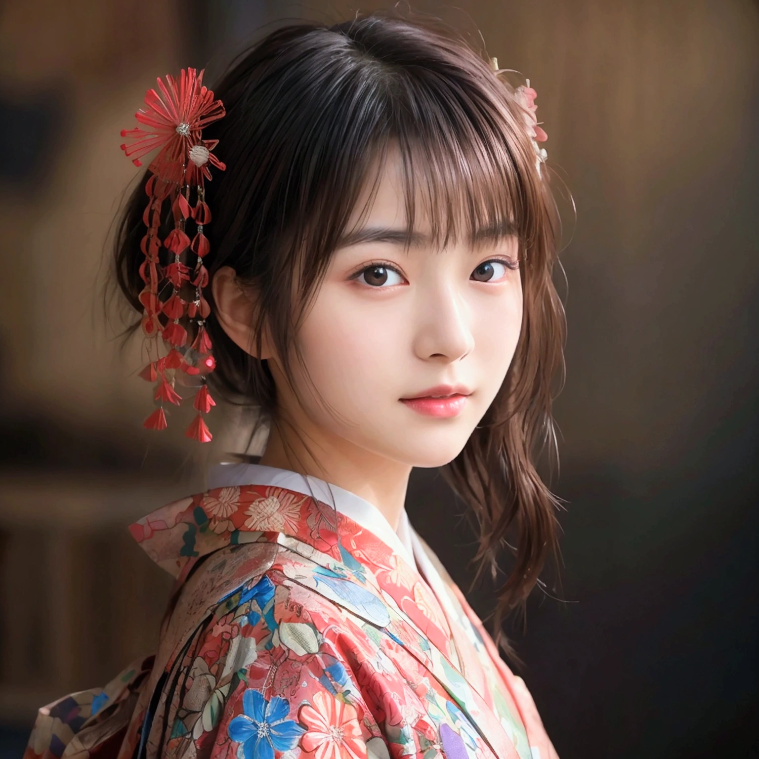 masterpiece:1.5、Highest quality:1.5、(Beautiful Japanese Woman:18-year-old)、Black straight hair、Wearing a beautiful yukata:Colored:Japanese pattern,Beauty Painting、Realistic portraits、Beautiful detailsまでこだわった目、超High resolution, (reality:1.2), Cinema Lighting、Detailed face、 Beautiful Face、Beautiful Skin、(Looking at the audience)、(High resolution)、(8k)、(Very detailed)、(Beautiful details)、(wallpaper)、Bright lighting、Professional Lighting、smile,whole body、Skin-beautifying effect、Overall image、Accurate anatomy:1.2、Accurate Images:1.2、Very detailedな画像、Perfect image、Perfect Image、Natural soft light、Beautiful images、(Best Shot,RAW Photos)