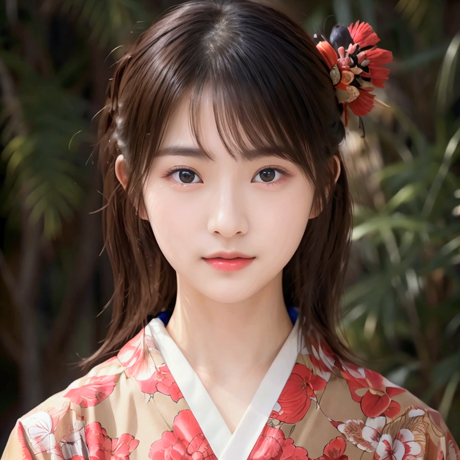 masterpiece:1.5、Highest quality:1.5、(Beautiful Japanese Woman:18-year-old)、Black straight hair、Wearing a beautiful yukata:Colored:Japanese pattern,Beauty Painting、Realistic portraits、Beautiful detailsまでこだわった目、超High resolution, (reality:1.2), Cinema Lighting、Detailed face、 Beautiful Face、Beautiful Skin、(Looking at the audience)、(High resolution)、(8k)、(Very detailed)、(Beautiful details)、(wallpaper)、Bright lighting、Professional Lighting、smile,whole body、Skin-beautifying effect、Overall image、Accurate anatomy:1.2、Accurate Images:1.2、Very detailedな画像、Perfect image、Perfect Image、Natural soft light、Beautiful images、(Best Shot,RAW Photos)