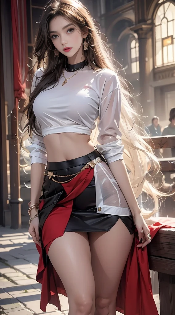 yae_miko, masterpiece,best quality,High quality,High Definition,High quality的纹理,High quality的阴影,High details,beautiful details,fine details,Extremely detailed CG,Detailed texture,lifelike面部表现,lifelike,rich and colorful,exquisite,sharp focus,(intricate detailake up,pureerosface_v1:0.5),(Beautiful details, exquisite face,(Beautiful details, exquisite eyes),Perfect proportion face,highDetails of the skin,Details of the skin,Four fingers and one thumb in optimal proportions,emaciated:1.3),1 girl,,high,(Smooth abdominal muscles:1.55),(abdominal muscles:0.5),pretty,Perfect,high,((bare shoulders)), ((The skirt is short)), (long legs),(straight legs),(thin waist),((White skin)),White skin,((White skin)),(emma watson),Big breasts,((Caucasian)),light blonde hair,Stand with legs apart,looking at the audience,whole body,Portrait of cute blonde girl,((Standing in the wheat field,Look into the distance)),bloom,orange mist,sports,Wisps of hair,lifelike,High quality渲染,amazing art,High quality,film texture,Fujifilm XT3,dream