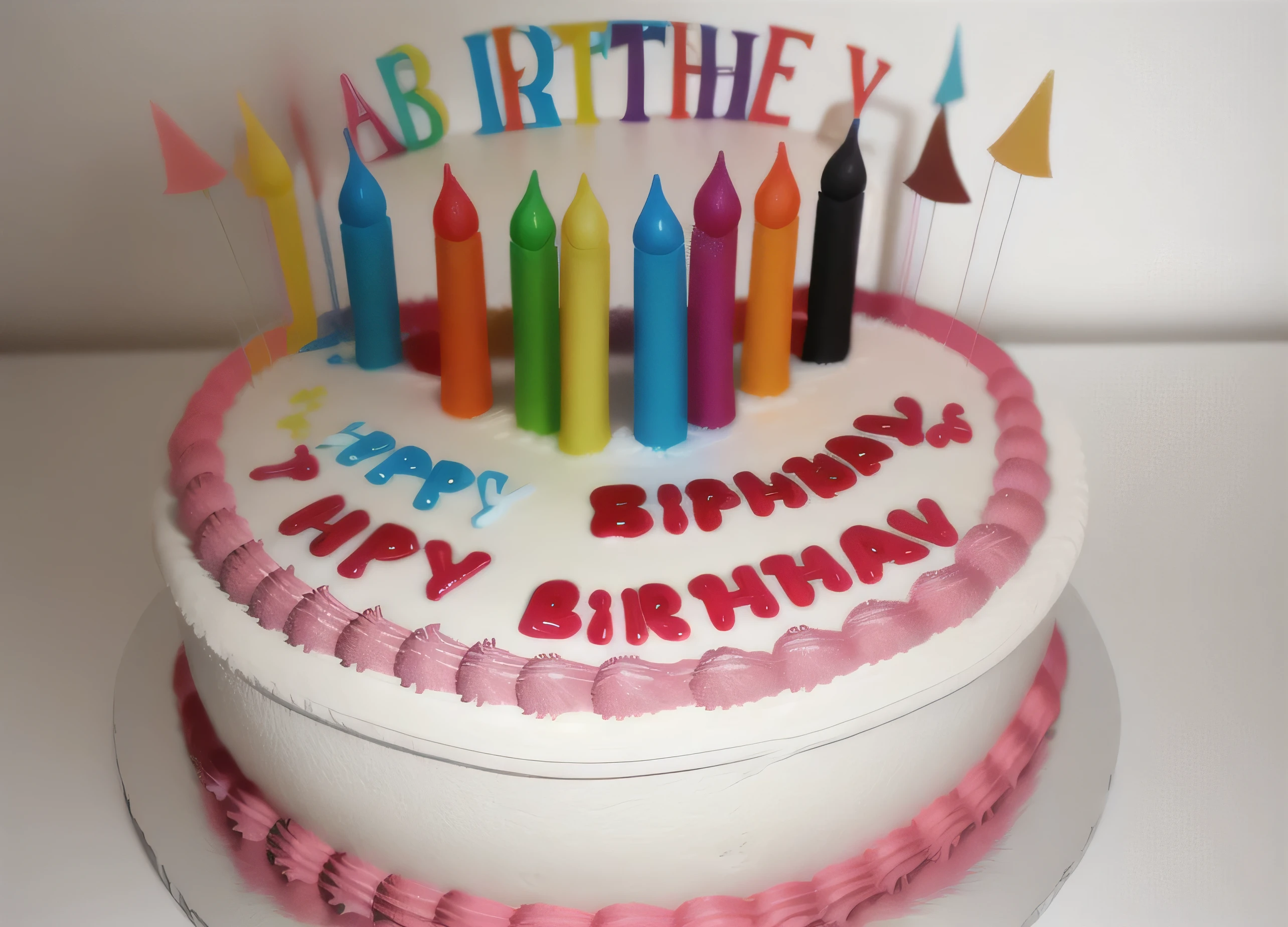 Complete birthday cake