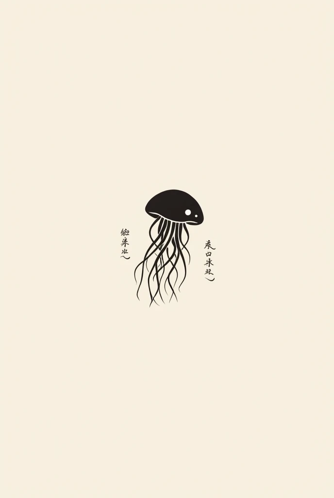 Create a logo for a jellyfish shop, sesame oil, seafood, cool, business style, if you come to buy, it will be easy to see, not many details.