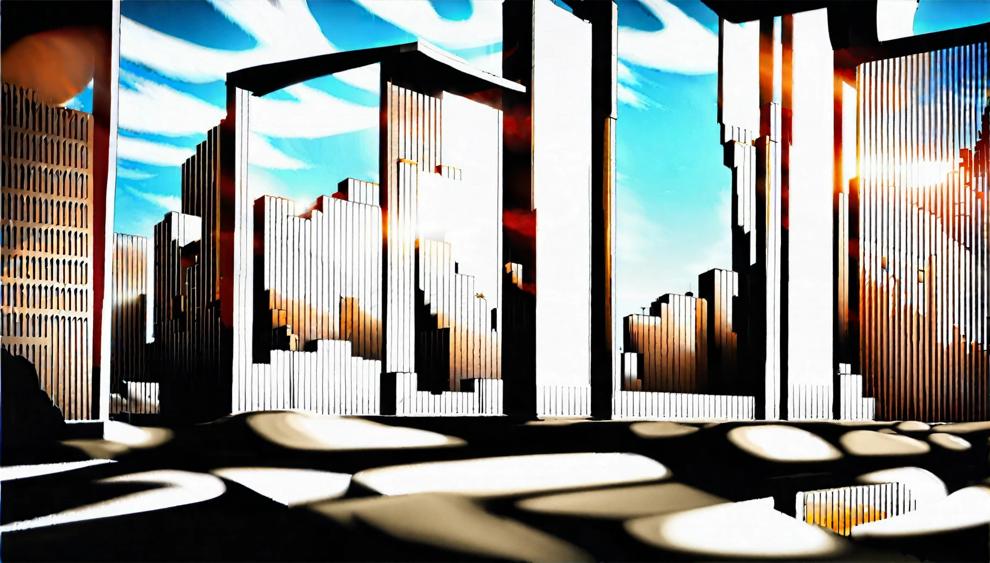 /Imagine Prompt: Realistic, Personality: [Painting a ruined cityscape, The crumbling building is also complete, Broken Window, Abandoned vehicles. The streets are empty, no signs of life. The atmosphere is spooky and post-apocalyptic., Evoke a sense of devastation and loss.]Unreal Engine, Hyperreal --q 2 --v 5.2 -- 16 pieces:9
