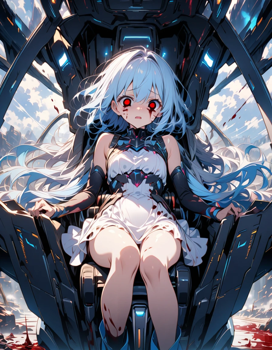 masterpiece, best quality, large breasts, blue eyes, forehead bangs, blue hair, long hair, embarrassed, with angelic wings, (angelic halos:1.2), in a heavenly paradise. flowing white gowns with golden accents and delicate, multiple girls, (1boy:1.2), (pov:1.2), (sex:1.2), (3girls:1.2), (cowgirl position:1.3), (girl on top:1.2), (straddling:1.2), (nsfw:1.2)