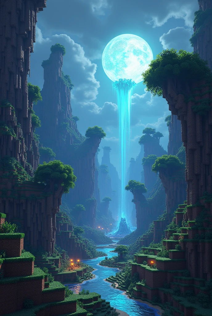 Create an image of a new biome in Minecraft