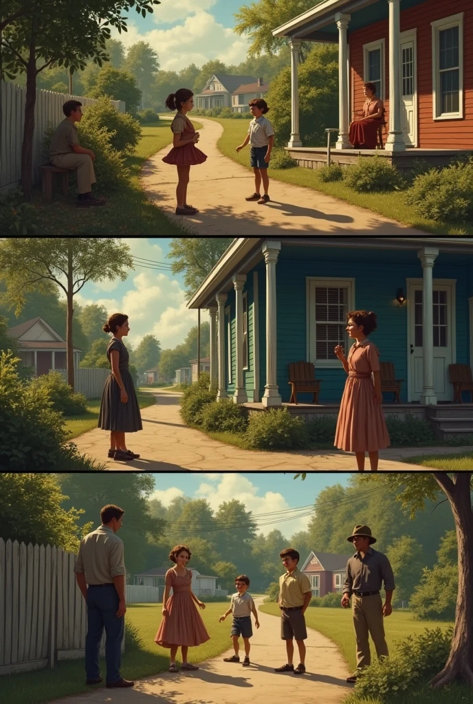 Miss Maudie's Conversations with Scout:
Scout spends more time with Miss Maudie, a kind and open-minded neighbor who shares her views on Boo Radley and the community.
The Boo Radley Game: Jem, Scout, and Dill continue their attempts to make contact with Boo Radley by playing a game where they act out scenes from his supposed life.
Atticus' Intervention: Atticus catches the children trying to deliver the note to Boo and firmly tells them to stop tormenting him.