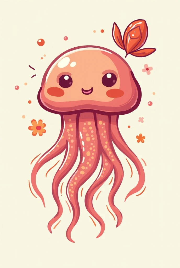Create a logo for a jellyfish shop, Sesame Oil, Seafood, delicious, business style, if you come to buy, it will be easy to see, not many details, Thai style, cartoon style, no face.