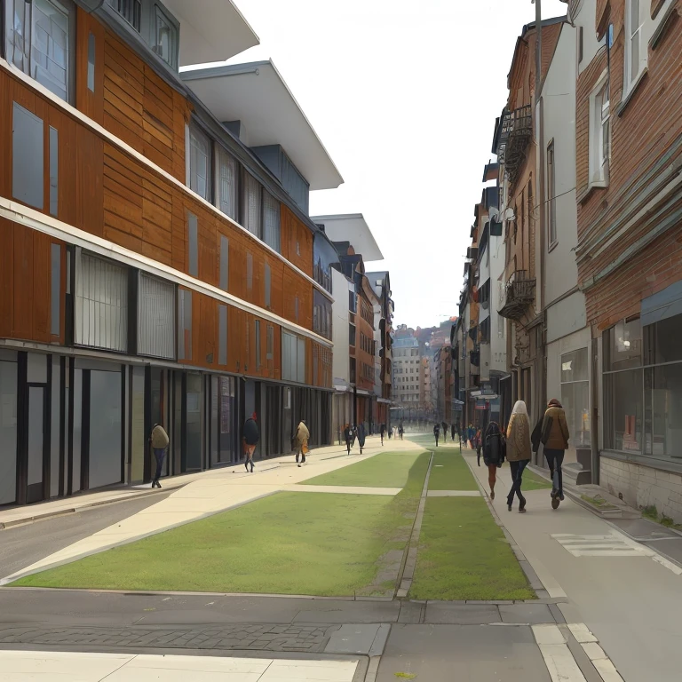 people々Rendering of a street with people walking and buildings in the background, Artist&#39;s impression, Artist&#39;s impression, Artist&#39;s impression, archviz, Conceptual, Mixed Development, architectural rendering, a Digital Renderinging, student, CGI Rendering, Digital Renderinging, 3D Model, 3D Model, Digital Rendering, Architectural 3D Rendering, 3/4 view, 3 / 4 view